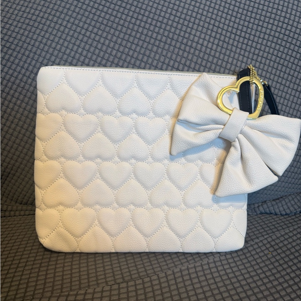 Betsy Johnson Elegant White Quilted Women's Clutch